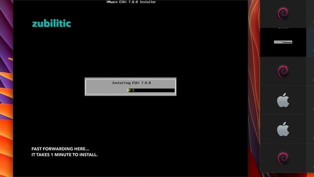 Installing VMware ESXi 7 on a Macbook Pro (via Parallels with 10 cores and 32G RAM assigned) смотреть онлайн