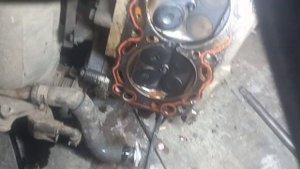 не работают два цилиндра, прогорела прокладка гбц двигатель ка24де Nissan presage