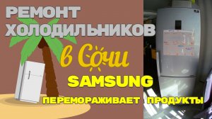 Ремонт холодильника Samsung RB28FEJMDSA, перемораживает холодильное отделение.