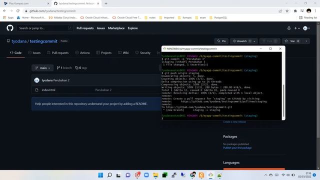 Merge Branch To Master Or Main Branch From Staging Branch GitHub --2 смотреть онлайн
