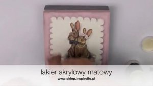 Decoupage wielkanoc zestaw z zajączkami -  DIY tutorial