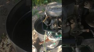 Запуск лодочного мотора Ветерок 8м