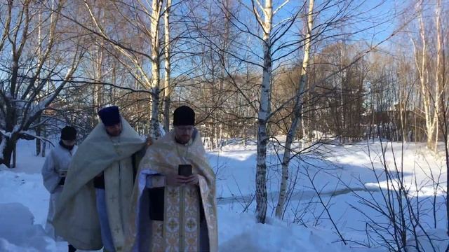 Крестный ход на Иордань. Крещение Господне. Никольский храм д. Васютино смотреть онлайн