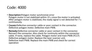 Kyocera FS1060DN All Error Codes Description and Remedy