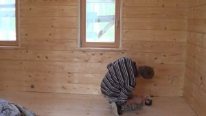 Обработка деревянных стен. 2 часть