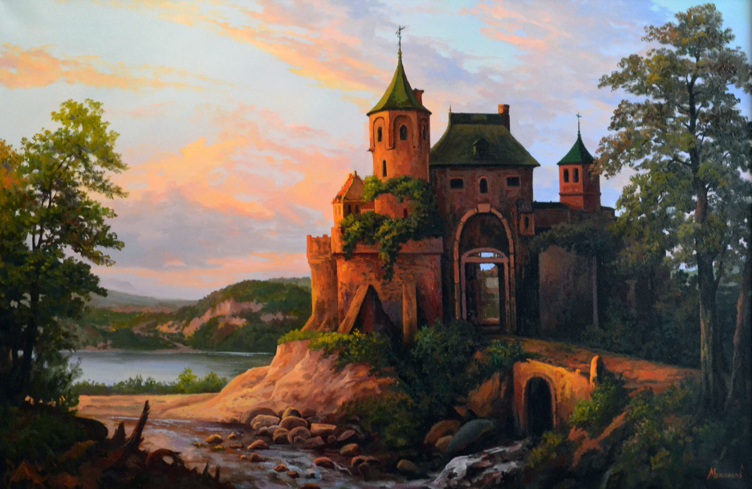 Произведения старый замок. Старый замок средневековье Мусоргский. Старый замок Шишкин. Картина замок Наранович.