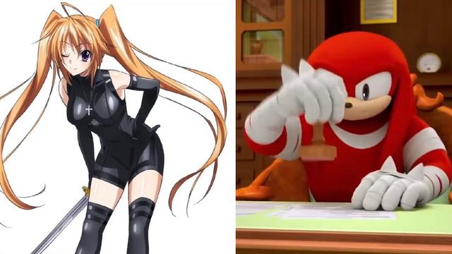 Knuckles rates High School DxD series female characters😍 Part 2 смотреть онлайн