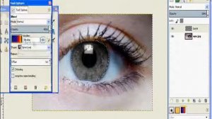 how to make a multicolor eye with gimp