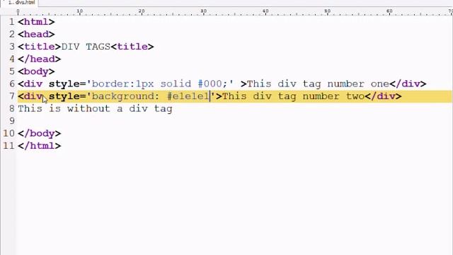 HTML Programming #011 |  DIV Tags and Inline Styling  // BEGINNERS GUIDE | Self Taught Developer