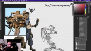 POLYCOSM LIVE | First Official Stream (Sketching A Character Prop In Photoshop)