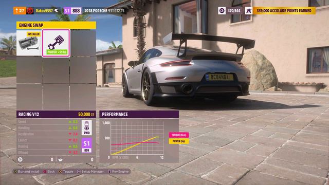 Forza Horizon 5 | 2018 PORSCHE 911 GT2 RS - engine swap sound смотреть онлайн