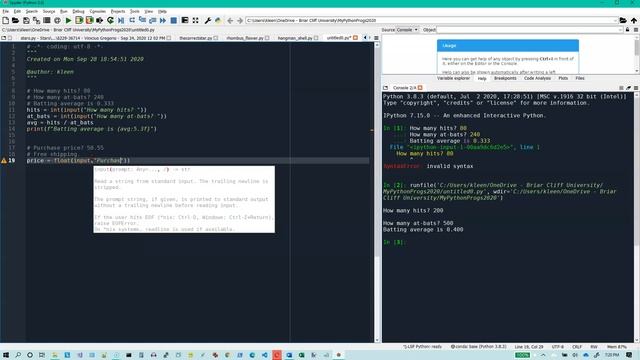 Python practice test 1, problem 2