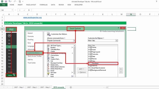 How to Enable Developer tab in Excel (2007-2016) | Excel VBA Macro Hindi смотреть онлайн