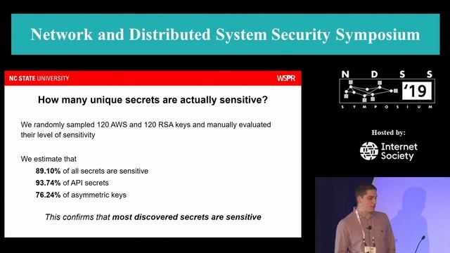 NDSS 2019 How Bad Can It Git? Characterizing Secret Leakage in Public GitHub Repositories смотреть онлайн