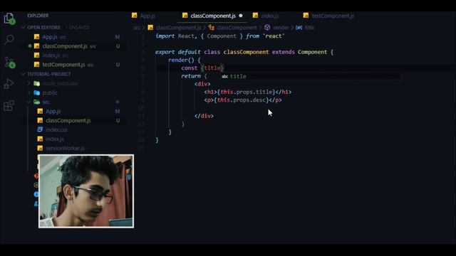 08 - Props in React JS - React JS With Materialize CSS - Beginner Course - _themukherjee смотреть онлайн