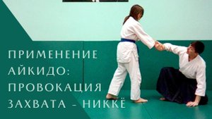 Практическое применение айкидо: провокация захвата за запястье - никкё