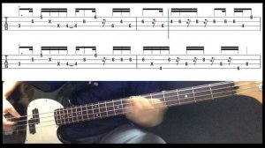 Jamiroquai - Too young to die  (Bass cover with tabs 017)