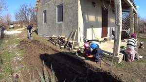 Как сделать садовую дорожку из спилов. Часть 1.