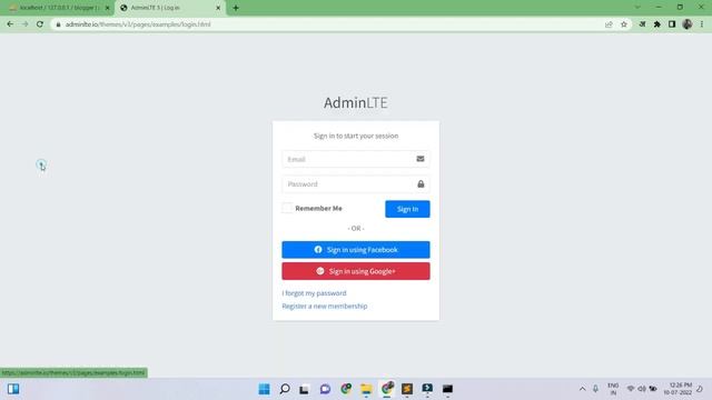 How to Install AdminLTE 3 Template in Laravel 9 part 2 | Create Layout in Laravel
