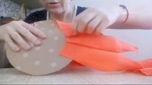 Ростовые цветы на стену из гофрированной бумаги!