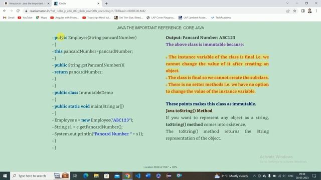 How to create Immutable Class in Java