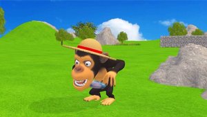 5 Giant Tiger Dinosaur Lion the chase Monkey baby Temple Run | Woolly Monkey vs Giant Tigers, Lion