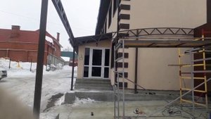 Навес из проф трубы