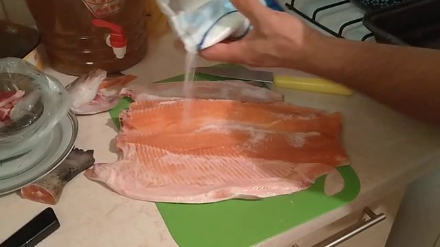 Рецепт приготовления Форели Радужной! Соление!