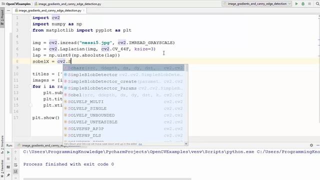 OpenCV Python Tutorial For Beginners 19 - Image Gradients and Edge Detection