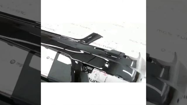 Передний бампер в стиле C63AMG чёрный на C-Class W204 смотреть онлайн