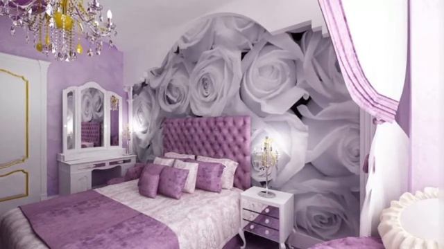 Спальни в лиловом, фиолетовом, сиреневом тоне ч. 1 / Bedrooms in lilac, purple tones part 1 смотреть онлайн