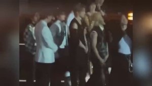 Stray Kids and BLACKPINK Lisa ending stage at Le Gala Des Pièces Jaunes 2024 in France