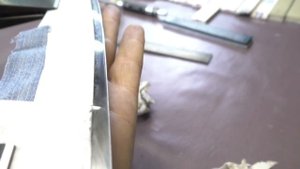 ШЕФ Нож. Сталь М-390. Линзовидная заточка.