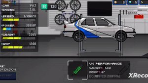 играю в пиксель кар тюнинг Лады 115