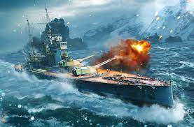 Мир кораблей. Британский линкор 6 лвл QUEEN ELIZABETH локация Трезубец.