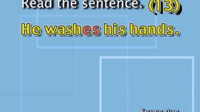 Daily Activities Part 4 of 9 - Read the Sentence. (Present Tense)
