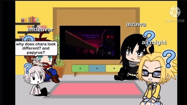 MHA PROS REACT TO THE VILLAIN SANS SQUAD / gacha / my AU смотреть онлайн