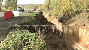 Из-за селевых потоков с Ольгинской развязки провал длиной в 300 метров образовался вдоль трассы
