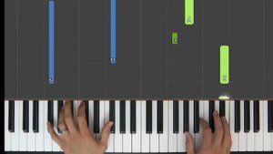 Enigma Dream Of The Dolphin Synthesia 'Live Keys' Piano Tutorial at 50% Speed