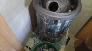 Заглядываем во внутрь печи Атмосферы, нефрит внутри каменки после 3ех месяцев пользования