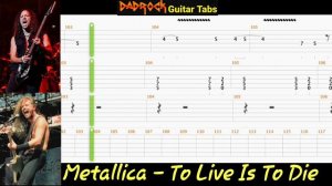 To Live Is To Die - Metallica - Guitar TABS Lesson