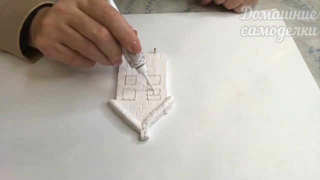 Новогодний домик и ёлочки своими руками| Лепка из холодного фарфора| DIY | Поделки на Новый год