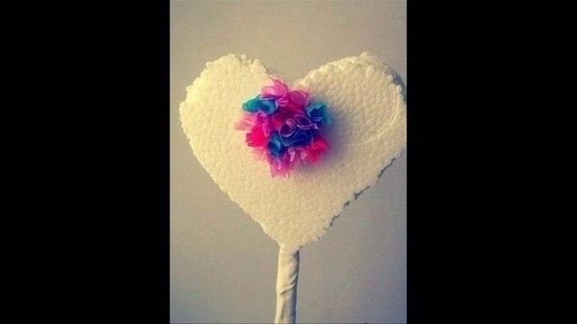 Мастер - класс по созданию дерева из гофрированной бумаги в форме сердца смотреть онлайн