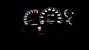Белая подсветка часов Hyundai Accent