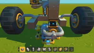 Как сделать поршневой двигатель типа R4(рядный) + Как сделать заднюю ось без багов l Scrap Mechanic