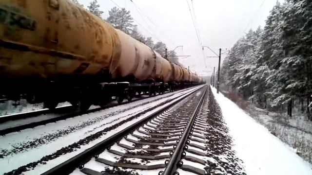 "зимняя сказка на жд перегоне" Вл80т-761 с бч налив-цистернами налив смотреть онлайн