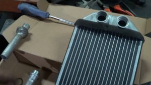 Ремонт печки Toyota Corsa. Repair heater.