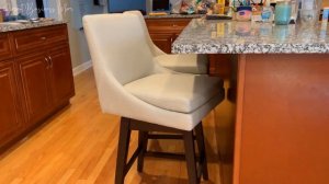 Favorite Features + Assembly of these Comfy Swivel Chairs - CHITA Counter Height Swivel Barstool