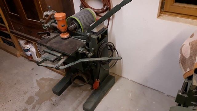 Столярные станки. Горизонтальный долбёжный станок. Langlochfräse Marke Eigenbau.