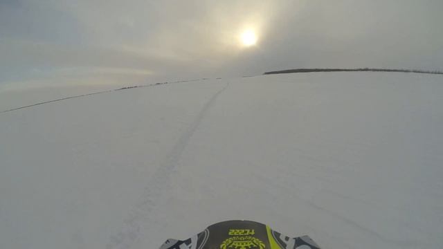 Сноубайк 250. Kawasaki KLX250 с гусеницей Vortex 129 смотреть онлайн